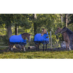 Equithème Tyrex 1200D Aisance deken Blauw / zwart Equithème Tyrex 1200D Aisance deken Blauw / zwart