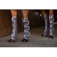 Transportbeschermers Equithème Tyrex 1200D gerecycled Taupe