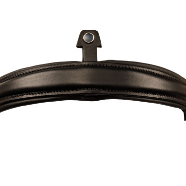 Stübben gecombineerde dressuurneusriem speciaal 2300 Leitrim Zwart / zwart zilver