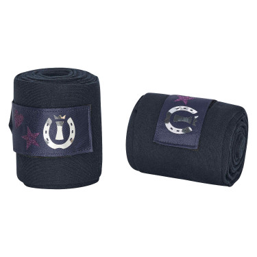 Polo bandages Imperial Riding Cosmic Sparkle Marine Marineblauw