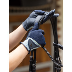 LeMieux Pro Mesh rijhandschoenen Marine / aqua Blauw