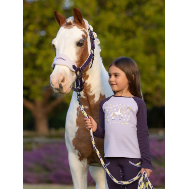 Halster schapenvacht Vogue Mini LeMieux met halstertouw Halster schapenvacht Vogue Mini LeMieux met halstertouw