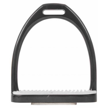 Aluminium stijgbeugels T de T Zwart