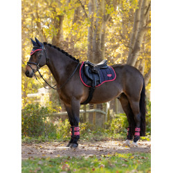 Zadeldek veelzijdigheid LeMieux Loire Classic GP Square Marine / cranberry Marineblauw Zadeldek veelzijdigheid LeMieux Loire Classic GP Square Marine / cranberry Marineblauw