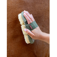 Borstel LeMieux Flexi Scrubbing Abrikoos Oranje