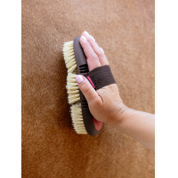 Borstel LeMieux Flexi Scrubbing Abrikoos Oranje