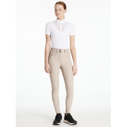 LeMieux broek met kniegreep Izzy Young Rider Amandel Beige