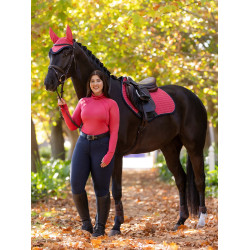 LeMieux Reflective Suede Close Contact Square Zadeldek Veenbes Roze LeMieux Reflective Suede Close Contact Square Zadeldek Veenbes Roze