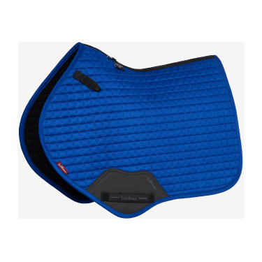 LeMieux Reflective Suede Close Contact Square Zadeldek Benetton blauw