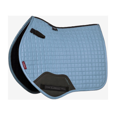 LeMieux Reflective Suede Close Contact Square Zadeldek IJsblauw