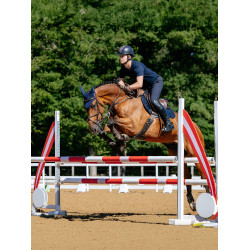 LeMieux Reflective Suede Close Contact Square Zadeldek Marine Marineblauw