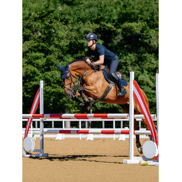 LeMieux Reflective Suede Close Contact Square Zadeldek Marine Marineblauw