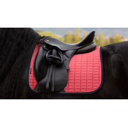 LeMieux Suede Dressage Square Reflective Veenbes Roze