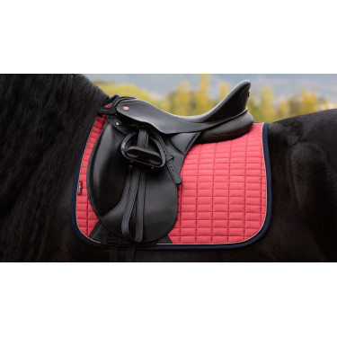 LeMieux Suede Dressage Square Reflective Veenbes Roze