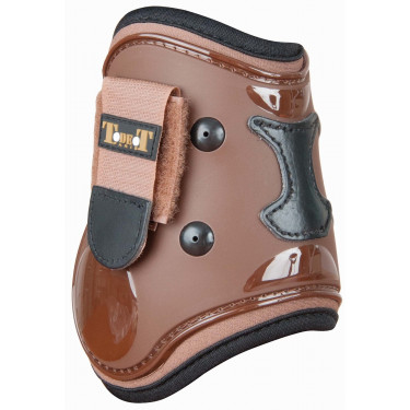 Kogelbeschermers schaal en leer T de T Bruin / zwart Kogelbeschermers schaal en leer T de T Bruin / zwart