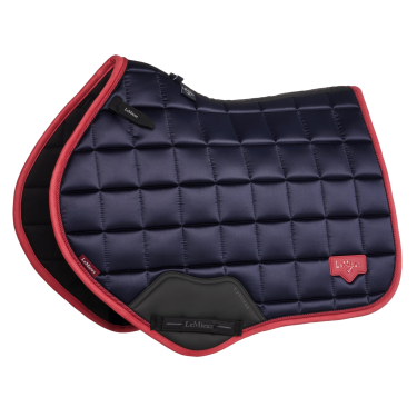LeMieux Loire Classic Close Contact Square zadeldek Marine / cranberry Marineblauw LeMieux Loire Classic Close Contact Square zadeldek Marine / cranberry Marineblauw