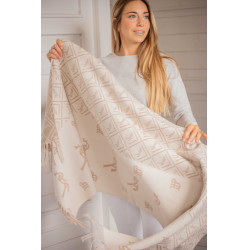 Sjaal Pénélope Lana Beige / ecru