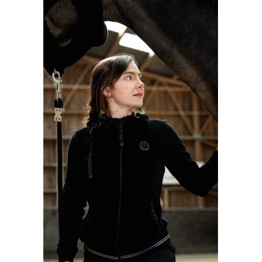Fleece velours Je t'aime Equithème Coline dames Fleece velours Je t'aime Equithème Coline dames