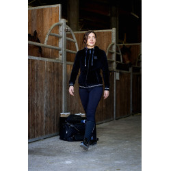 Weekendtas Je t’aime Equithème Zwart