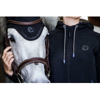 Softshelljas Je t'aime Equithème Victoria dames Zwart Softshelljas Je t'aime Equithème Victoria dames Zwart