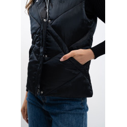 Mouwloze gewatteerde bodywarmer Harcour Auxane Zwart