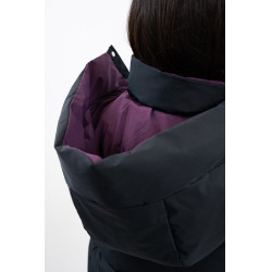 Korte parka Harcour Adele Zwart / donkerpaars Violet