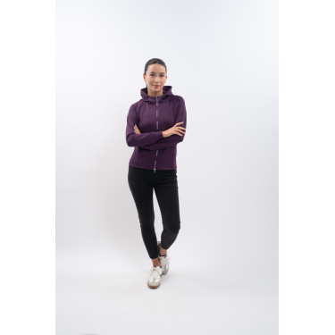 Technische sweatvest met rits Harcour Ava Vijg Violet Technische sweatvest met rits Harcour Ava Vijg Violet