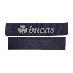 Befestiging voor Bucas-halsstuk op deken Marine / zilver Blauw
