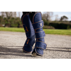 Bucas Therapy transportbeschermers Marine / oranje Blauw Bucas Therapy transportbeschermers Marine / oranje Blauw