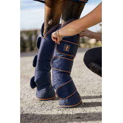 Bucas Therapy transportbeschermers Marine / oranje Blauw Bucas Therapy transportbeschermers Marine / oranje Blauw