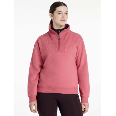 LeMieux trui met opstaande kraag en ritssluiting Keira dames Veenbes Roze LeMieux trui met opstaande kraag en ritssluiting Keira dames Veenbes Roze