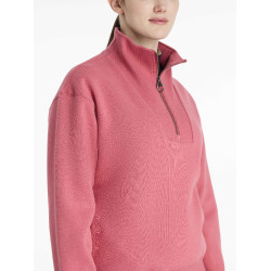 LeMieux trui met opstaande kraag en ritssluiting Keira dames Veenbes Roze LeMieux trui met opstaande kraag en ritssluiting Keira dames Veenbes Roze