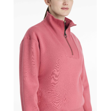 LeMieux trui met opstaande kraag en ritssluiting Keira dames Veenbes Roze LeMieux trui met opstaande kraag en ritssluiting Keira dames Veenbes Roze
