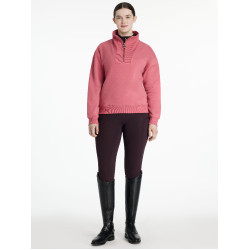 LeMieux trui met opstaande kraag en ritssluiting Keira dames Veenbes Roze LeMieux trui met opstaande kraag en ritssluiting Keira dames Veenbes Roze