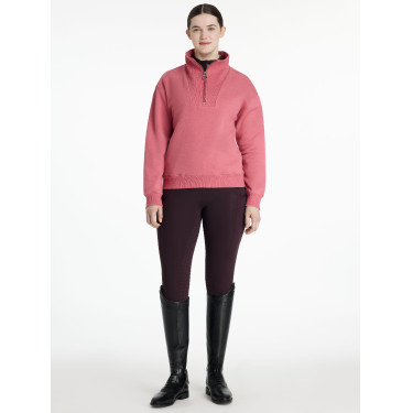 LeMieux trui met opstaande kraag en ritssluiting Keira dames Veenbes Roze LeMieux trui met opstaande kraag en ritssluiting Keira dames Veenbes Roze