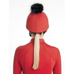 LeMieux Klassieke muts met afneembare pompon Chilli Rood LeMieux Klassieke muts met afneembare pompon Chilli Rood