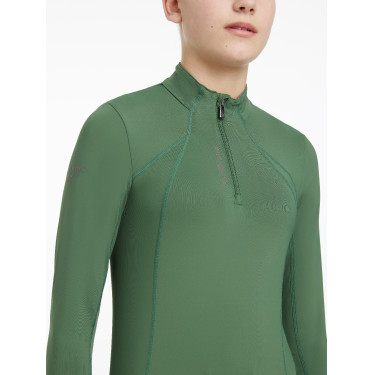 Baselayer LeMieux Young Rider Classique met lange mouwen Groen hunter