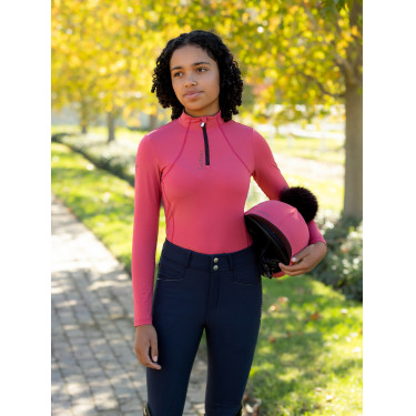 Baselayer LeMieux Young Rider Classique met lange mouwen Veenbes Roze