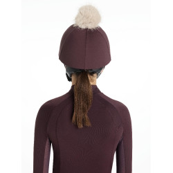 LeMieux Klassieke muts met afneembare pompon Damson Violet