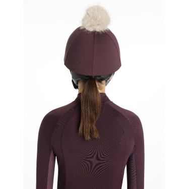 LeMieux Klassieke muts met afneembare pompon Damson Violet