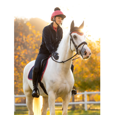 LeMieux Klassieke muts met afneembare pompon Veenbes Roze LeMieux Klassieke muts met afneembare pompon Veenbes Roze