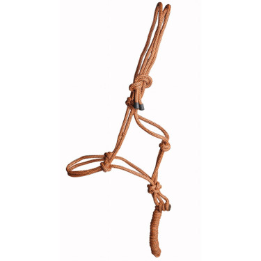 Ethologisch halster + lijn T van T Bruin / oranje