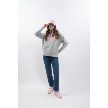 Sweater Harcour Ambre Gemêleerd grijs / lichtroze