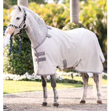 Vliegendeken Horseware Amigo Bug Rug Pony Zilver / titaniumgrijs / zilver Vliegendeken Horseware Amigo Bug Rug Pony Zilver / titaniumgrijs / zilver