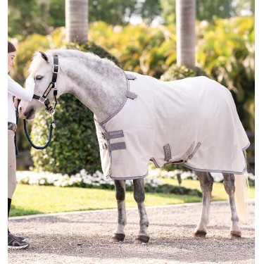 Vliegendeken Horseware Amigo Bug Rug Pony Zilver / titaniumgrijs / zilver Vliegendeken Horseware Amigo Bug Rug Pony Zilver / titaniumgrijs / zilver