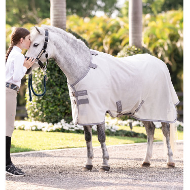 Vliegendeken Horseware Amigo Bug Rug Pony Zilver / titaniumgrijs / zilver Vliegendeken Horseware Amigo Bug Rug Pony Zilver / titaniumgrijs / zilver