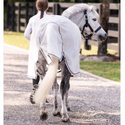 Vliegendeken Horseware Amigo Bug Rug Pony Zilver / citroen / marine / roze / blauw Vliegendeken Horseware Amigo Bug Rug Pony Zilver / citroen / marine / roze / blauw