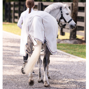 Vliegendeken Horseware Amigo Bug Rug Pony Zilver / citroen / marine / roze / blauw Vliegendeken Horseware Amigo Bug Rug Pony Zilver / citroen / marine / roze / blauw