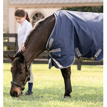 Horseware Rhino Pony Turnout 100g deken Zwart / titaniumgrijs / klassiek blauw Horseware Rhino Pony Turnout 100g deken Zwart / titaniumgrijs / klassiek blauw