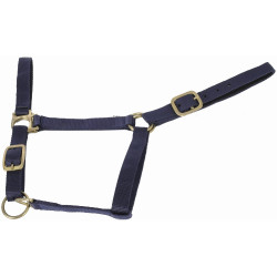 Synthetisch halster met suèdine voering T van T Marineblauw